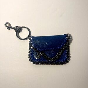 Stella McCartney Falabella Purple Leather & Gunmetal Chain Key Chain